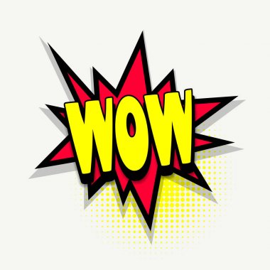 Çizgi roman metin kabarcık şablon wow