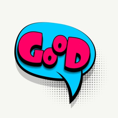 Çizgi roman metin kabarcık şablon iyi