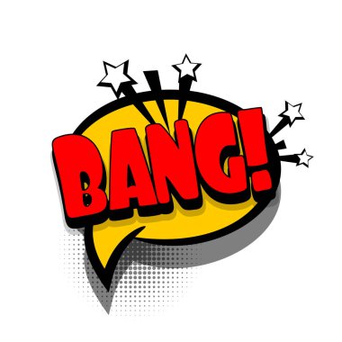 Çizgi roman metin balonu patlama reklam