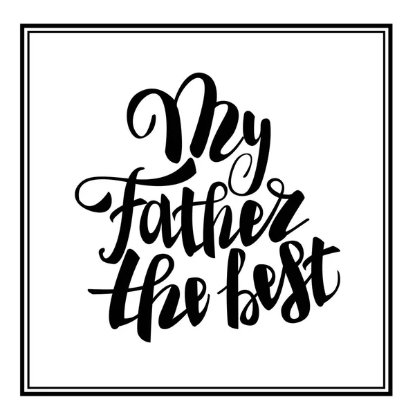 Gruß Papa glücklichen besten Vatertag — Stockvektor