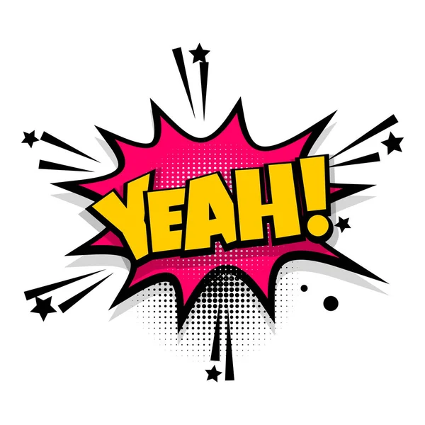 Komik metin ifade pop sanat Evet