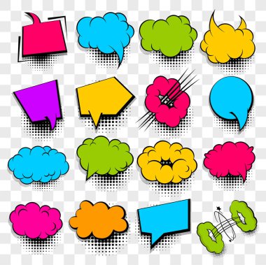 Komik boş metin konuşma balonu 20