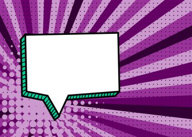 Resim pop sanat stil komik metin konuşma balonu