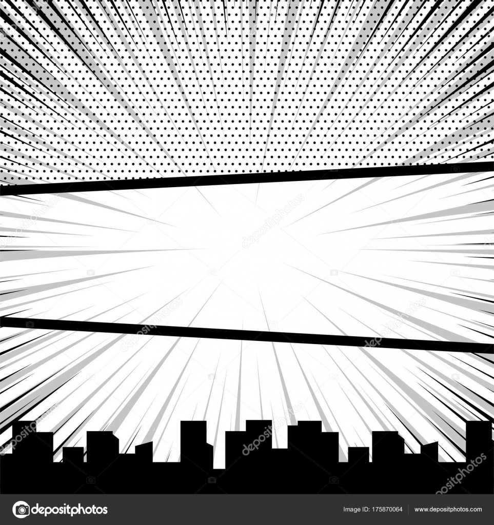 Comic Book Pop Art Monochrome Mock Up Stock Vector C Helen Tosh