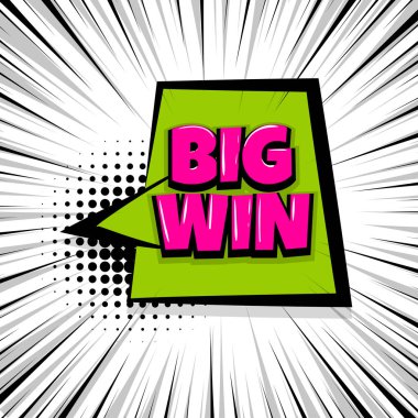 Büyük zafer komik metin stripperd zemin