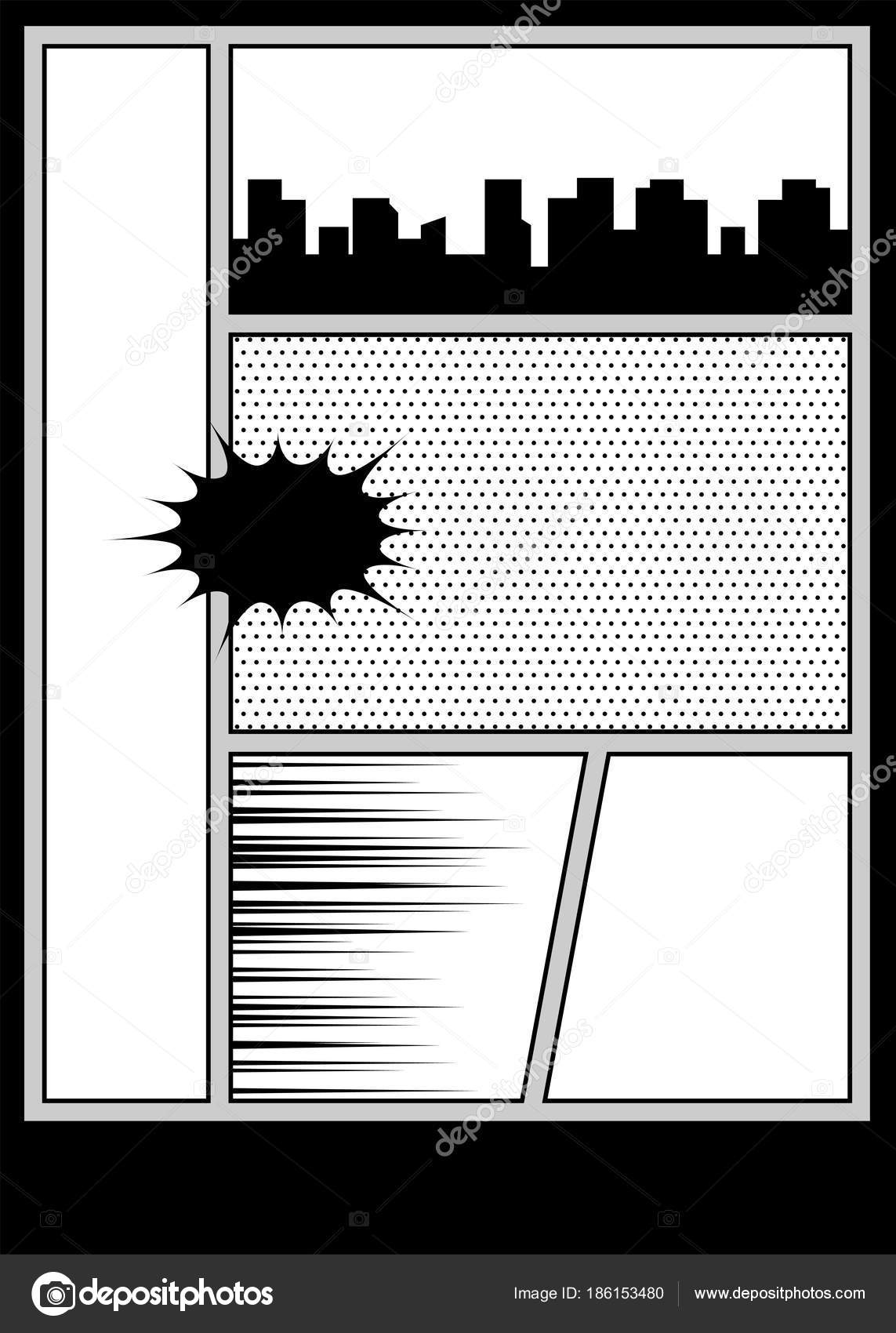 Download Comic Book Pop Art Monochrome Mock Up Stock Vector Royalty Free Vector Image By C Helen Tosh 186153480