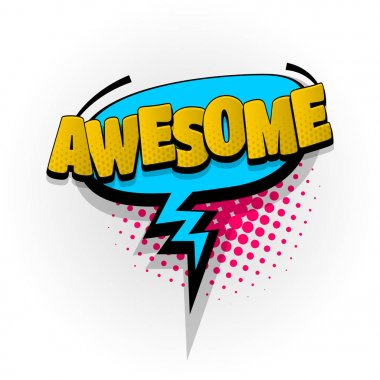 Müthiş çizgi roman metin pop art