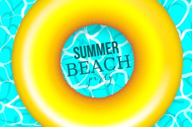 Yaz su havuzu dalgalar poster