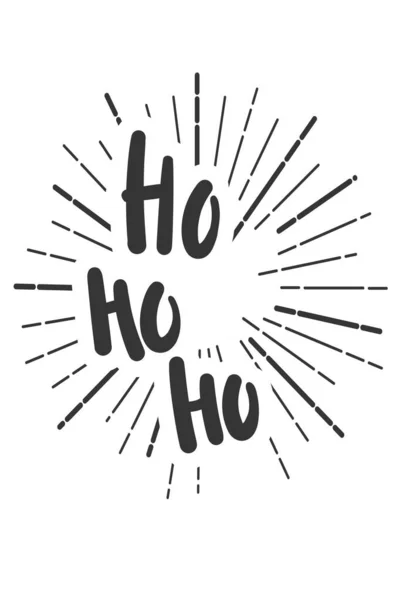 Natale auguri lettering in stile doodle jolly vector — Vettoriale Stock