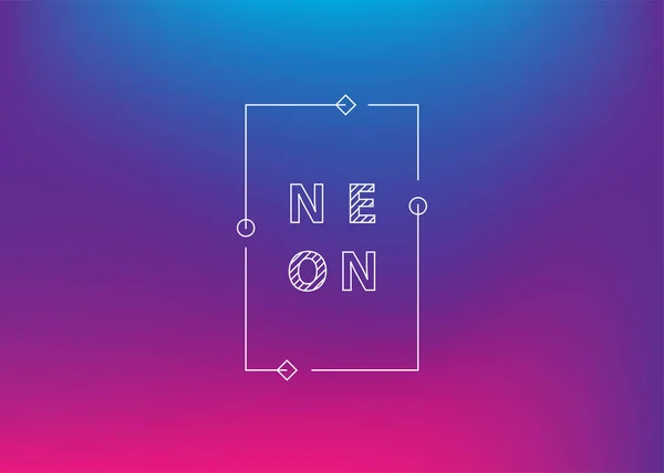 Neon gradient Ui Ux background trendy web color — Stock Vector