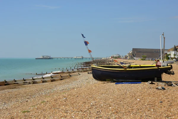 Worthing beach, West Sussex, England — Stockfoto