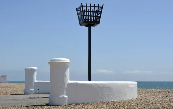 Beacon on seafront at Bognor Regis, England — Stock Photo, Image