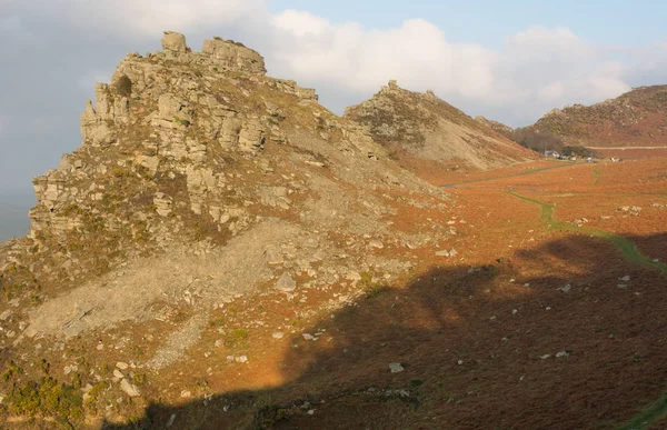 Das tal der felsen, norddevon, england — Stockfoto