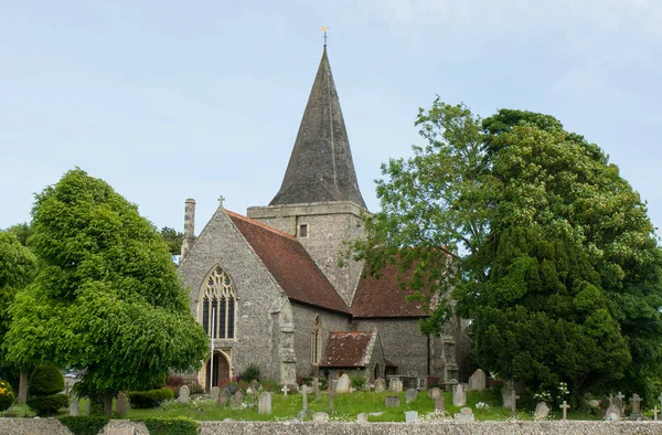 St. andrew 's church, alfriston, sussex, england — Stockfoto