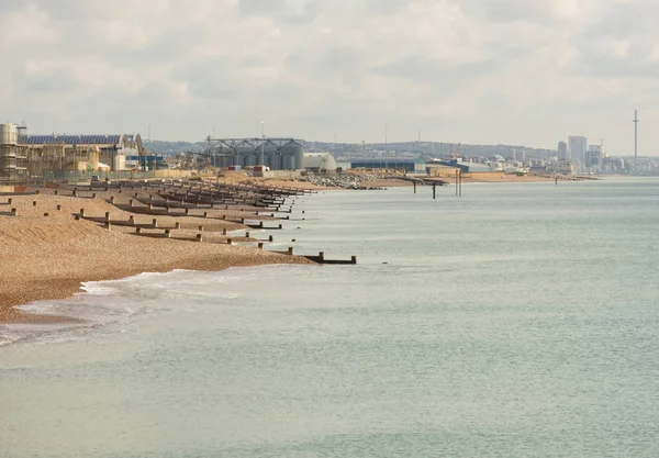 Unidades industriais em Shoreham Port, West Sussex, Inglaterra — Fotografia de Stock