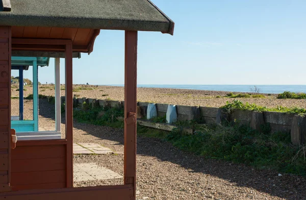 Beach and sea at Worthing, Sussex, England — Stock Photo, Image