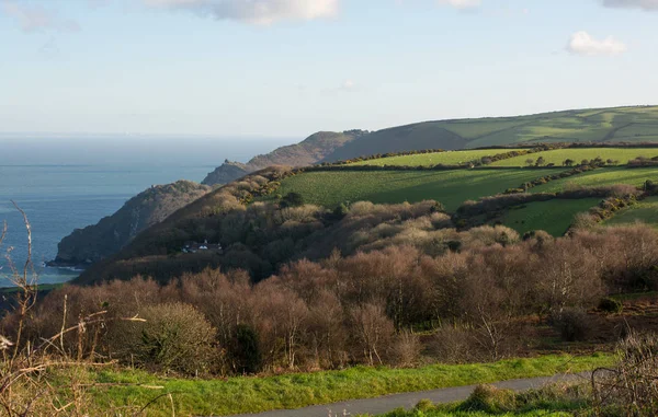 Wybrzeża północnej części hrabstwa Devon, Anglia — Zdjęcie stockowe