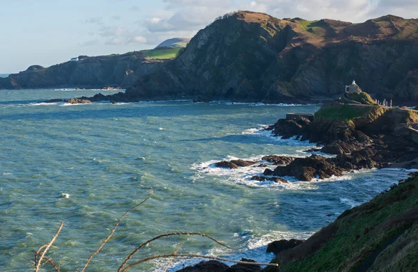 Linia brzegowa w Ilfracombe, Devon, Anglia — Zdjęcie stockowe