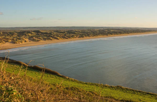 Saunton Sands em Northern Devon, Inglaterra — Fotografia de Stock