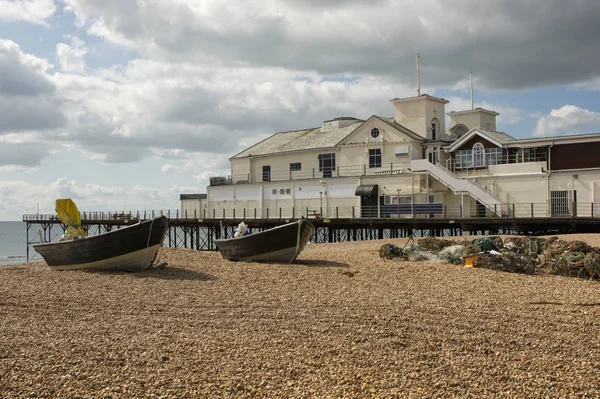 Bognor Regis cais e praia, Inglaterra — Fotografia de Stock