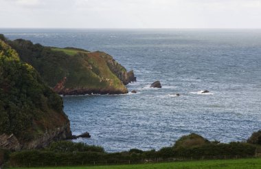 Lynton, Devon, İngiltere 'den Atlantik Okyanusu