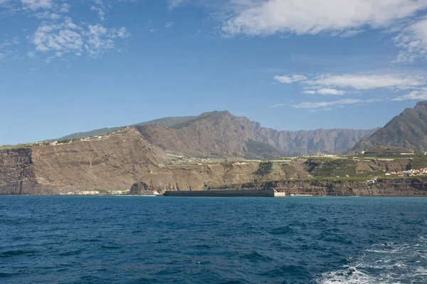 Kustlijn Atlantische Oceaan Bij Tazacorte Aan Westkust Van Palma Canarische — Stockfoto