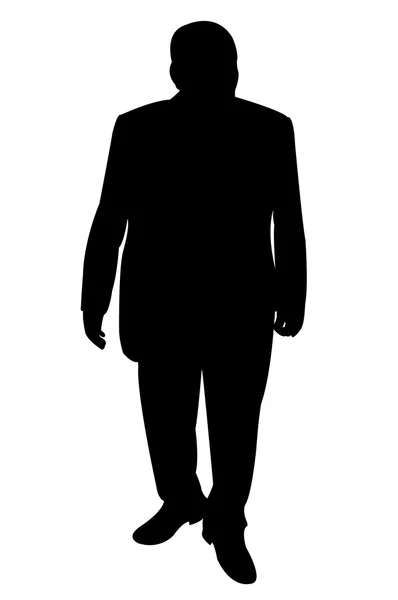 Un vettore silhouette corpo uomo — Vettoriale Stock