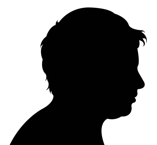Une femme tête silhouette vecteur — Image vectorielle