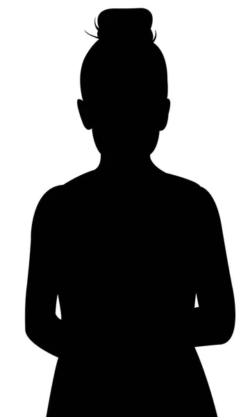 Un vecteur de silhouette tête d'enfant — Image vectorielle