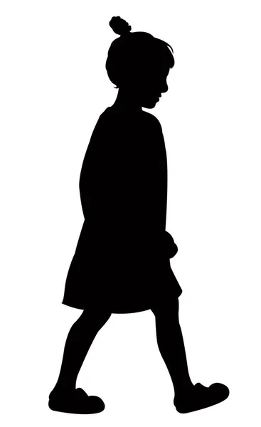 Un vecteur de silhouette de corps d'enfant — Image vectorielle