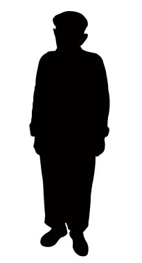 bir erkek vücudu silueti vektörü