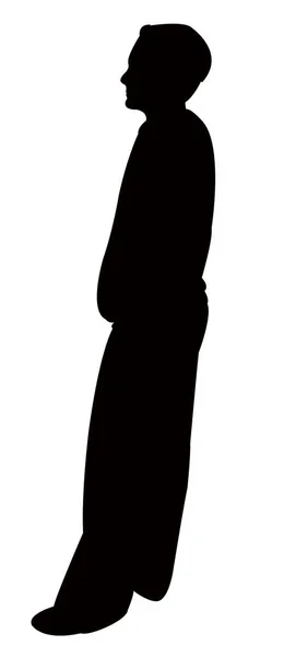 A child body silhouette vector — Stock Vector