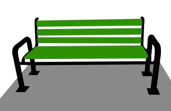 Bench Seat Illustration Vector — Stock Vector