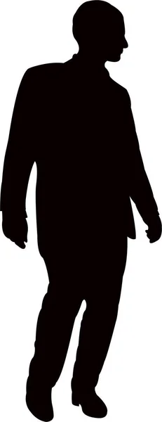 Un homme corps silhouette vecteur — Image vectorielle