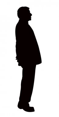 bir erkek vücudu silueti vektörü