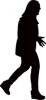 bir kadın vücut silueti vektörü