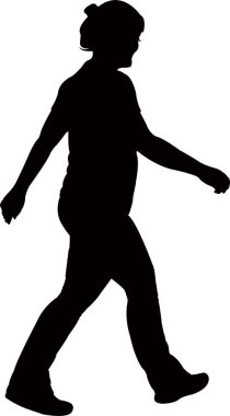 bir kadın vücut silueti vektörü