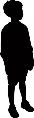 bir erkek cesedi silueti vektörü