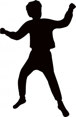 bir erkek cesedi silueti vektörü