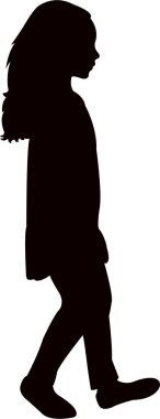 bir çocuk cesedi siluet vektör