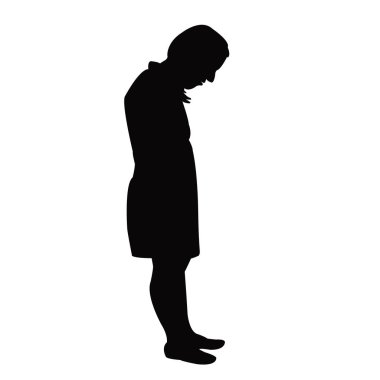 bir kadın vücut silueti vektörü