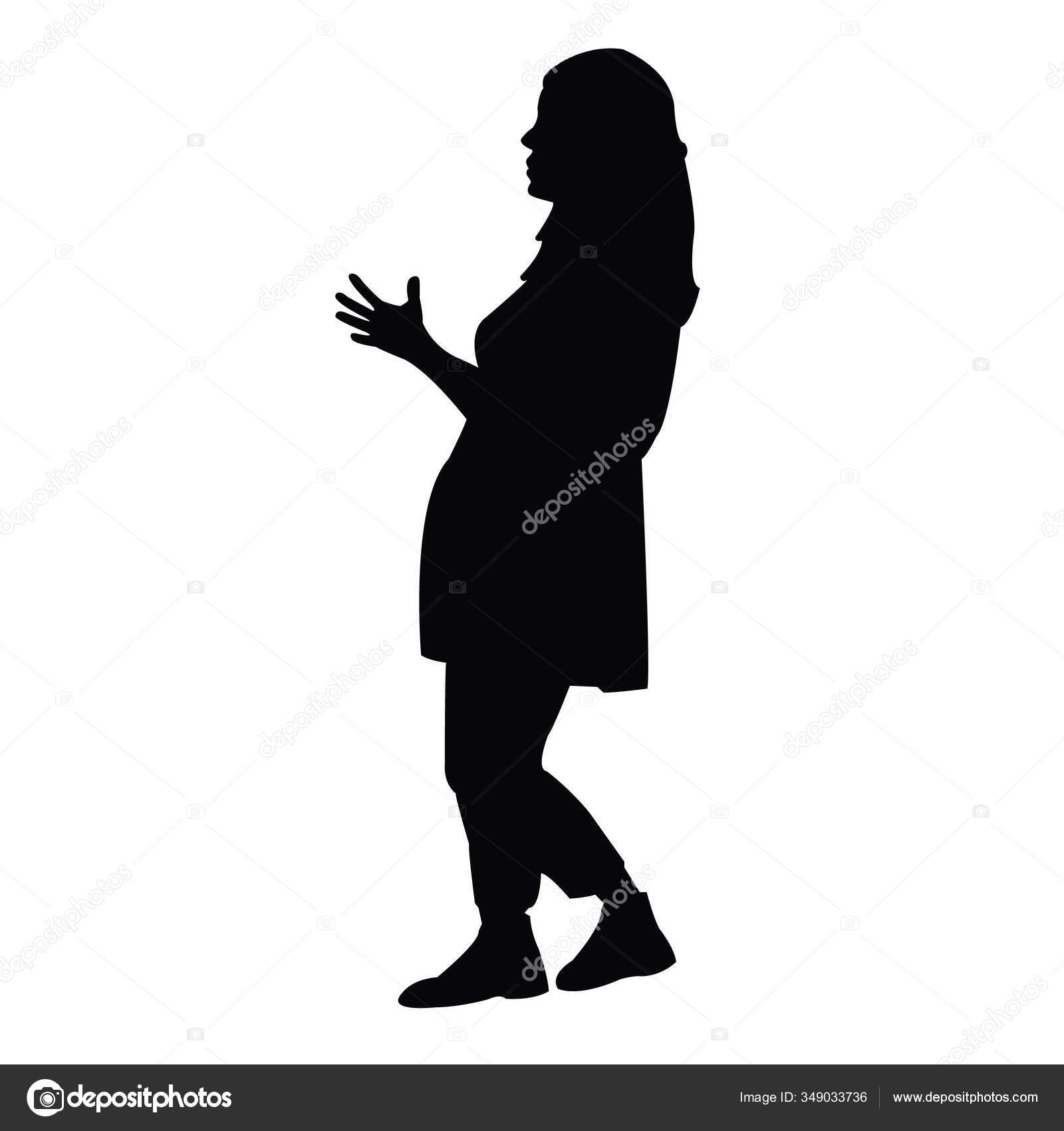 女性の体のシルエットベクトル ストックベクター C Dr Art