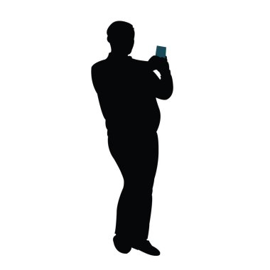 bir erkek vücudu silueti vektörü