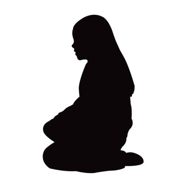 bir kız vücudu siluet vektörü