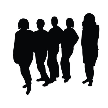 iki kadın siluet vektör vücut