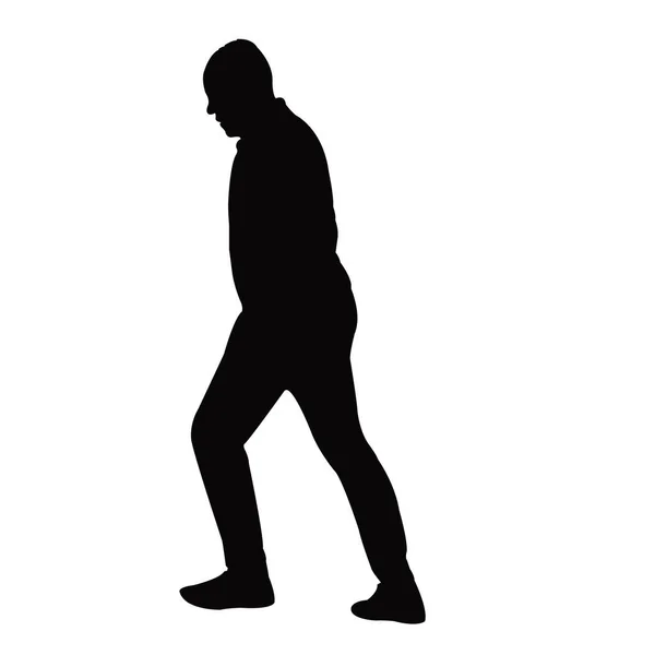 Homme Corps Silhouette Vecteur — Image vectorielle