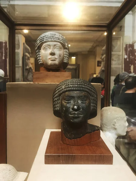 Estátua Dentro Museu Antiguidades Egípcias Cairo Egito — Fotografia de Stock