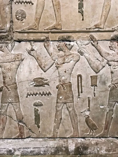 Hiyeroglif Sanat Mısır Tarihi Müzesi Kahire Mısır — Stok fotoğraf