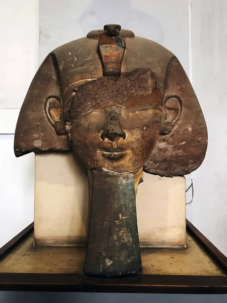 Farao Hoofd Standbeeld Het Museum Van Egyptische Oudheden Caïro Egypte — Stockfoto