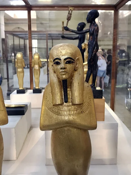 Estátua Dentro Museu Antiguidades Egípcias Cairo Egito — Fotografia de Stock